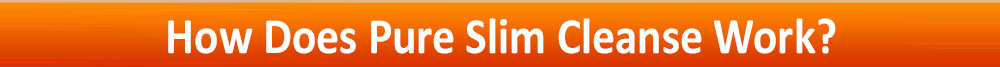 How Does Pure Slim Cleanse work